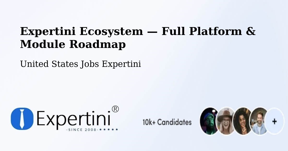 Expertini Ecosystem — Full Platform & Module Roadmap – Bedford